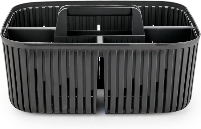 Herevin Black Multi-Purpose Storage Basket with Handle – Durable BPA-Free Polypropylene (PP) Organizer for Home, Kitchen, Office - Image 2